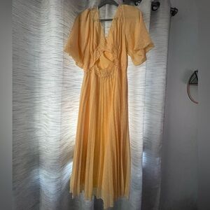 ASOS Polka Dot Dress with Lace Detail and Cut Out